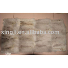 European blue fox belly fur plate